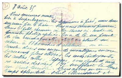 सुपरबाग्नियर्स के पर्वतों का पैनोरमा — लुचॉन — LL. — संख्या 9 — पीछे