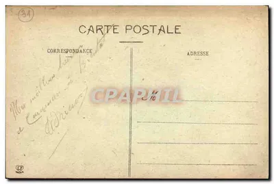Haute-Garonne - Der neue Treppenaufgang - Phototypie Lagoune Frères, Toulouse, Nr. 1354 — Rückseite