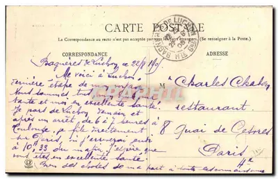 Luchon — Widok z Chaumière — Wydawca Labonche Frères, Toulouse, 1. seria — Rewers