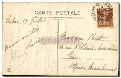 Gouffre d'Enfer — Pyrenees Centrales (1. seria) — fototyp Labouche Frères, Toulouse — Rewers