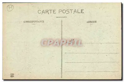 A Alta Garonne — Vista da praça com grupo de pessoas — Phototype Toulouse — Verso