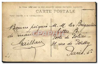 Bilhete postal antigo Saint Bonnet Environs Du Pont du Gard — Verso