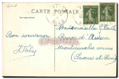 L'Aigoual, Le Vigan (Alt. 1567 m.) — Fontes do Hérault — Nouvelles Galeries — Verso