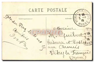 La Pointe du Raz — O Posto de Telegrafia sem Fio — Editor: Cottet-Villard, Quimper, n° 3275 — Verso