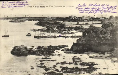 Beg-Meil — Vista Geral da Ponta — Coleção VILLARD, Quimper