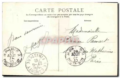 Ilha de Ouessant - A Ponta e o Porto do Stiff — Coleção Villard, Quimper, n°5299 — Verso