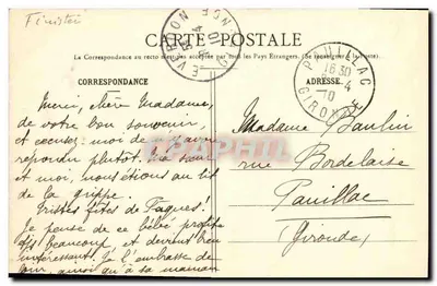Pointe de Grave — Côte d'Argent — Grosse Mer — BR-859 — editor CAPA BOURGES — Verso