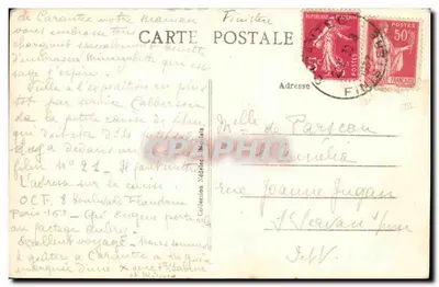 Carantec (Finistère) — Widok z Lasu Sosnowego Pen-a-Lann — Rewers