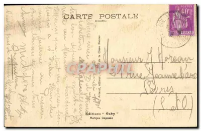 Colifos de Rosporden e de Pluvigner — A Bretanha — Saby — Verso