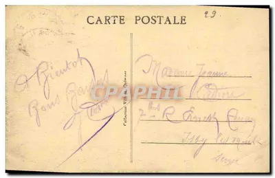 Beg Meil — Vue générale de la Pointe — éditeur imprimeur non visible, n° de série 3400 — Verso