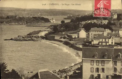 Tréboul - A Praia - Os Hotéis — Coleção Villard, n°7098