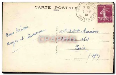 Isla de Bréhat - El Gouffre del Paon — A.W. 2515 — Reverso