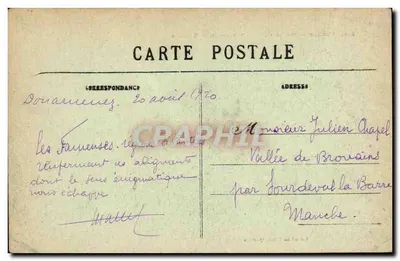 Carnac — Ogólny widok wyrównań Kermario — Collège du Villard Quimper — Rewers