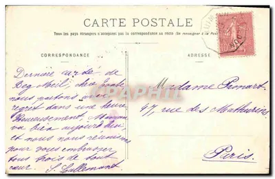 Beig-Meil — Entrata della Spiaggia — Collezione Anglaret, Quimper — Verso