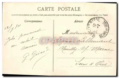 Tregunc - A pedra tremulante, conhecida no país pelo nome de "Pedra dos Cocus" — Coleção A. Waros, St-Brieuc — Verso