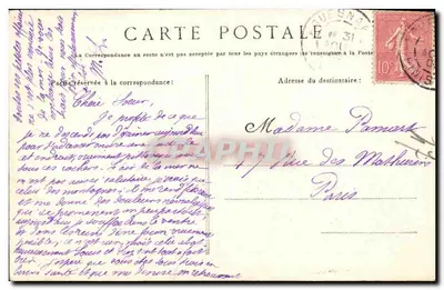 Beg-Meil — A Pirâmide da Praia — Coleção Villard, Quimper — Verso