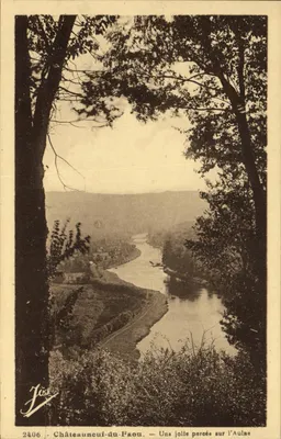 Châteauneuf-du-Faou — Uma linda curva no rio Aulne — Jis, n°2406