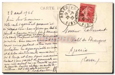 Roscoff (Finistère) — O Forte de Per-Haridy e as Rochas — editor desconhecido, n° 71 — Verso