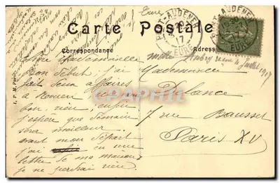 Pont-Audemer — A Risle, rua Sadi-Carnot — Ed. Frères Pont-Audemer — Verso