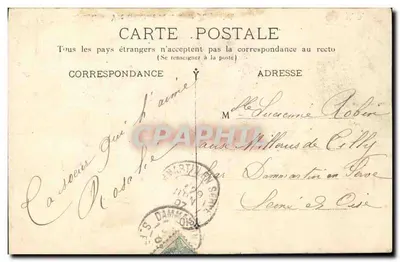 Bordeaux — Vista Geral da Torre St.-Michel — A.P. — Verso