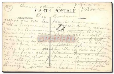 Côte d'Émeraude — Baie du Prieuré — Hôtel-Restaurant Bellevue — wydawca Artaud Nozais, Nantes, n°27 — Rewers