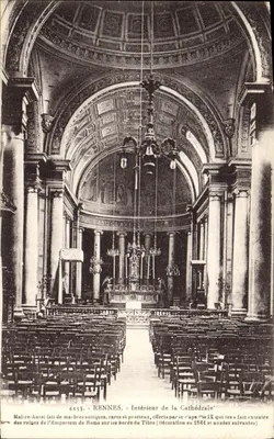Intérieur de la Cathédrale — Rennes — éditeur Laurent, N° 4433