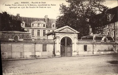 Rennes - Faculté de Droit — Ancien Palais épiscopal de St-Melaine, transformé en 1911