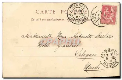 Rennes — Palais de Justice, Salle des Assises — ND 'Pbot' — Verso