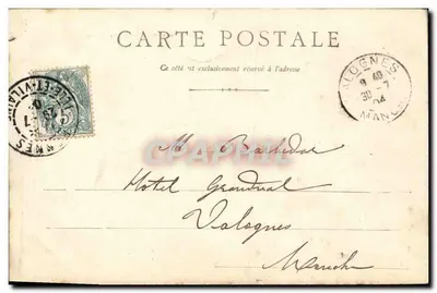 Rennes — Arcybiskupstwo — widok wejścia i głównego budynku — A.G. N.8, L. Henry — Rewers