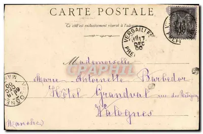 Sala Sejmu Bretanii (Pałac Sądowy) — Rennes — wydawca anonimowy, numer serii nieczytelny — Rewers