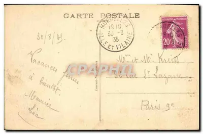 Rennes — Zamek Drżący lub Dom Cadet Roussel (XVII wiek) — Rewers