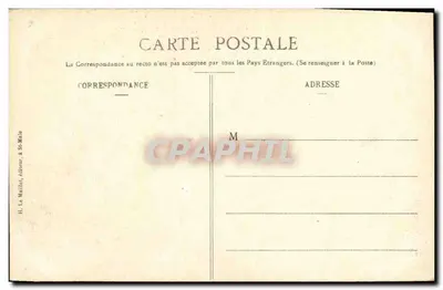 St-Lunaire — Le Décollé em um dia de tempestade — H. Le Maillet, editor em St-Malo, n° 1372 — Verso