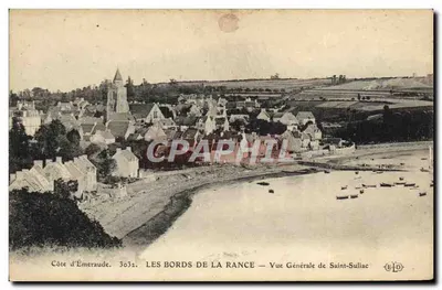 Os bordos da Rance — Vista Geral de Saint-Suliac — Costa da Esmeralda, n°3032, editor E.D.