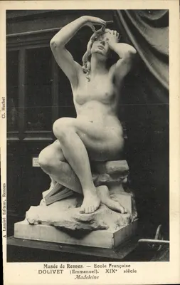Statue de Madeleine — Musée de Rennes — École Française — Dolivet (Emmanuel) — XIXe siècle
