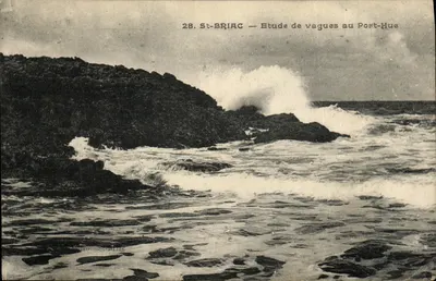 St-Briac — Estudo de ondas no Port-Hue — Foto St-Briac