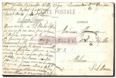 Paramé - Les Bains - Côte d'Émeraude — G.F. - nr 3522 — Rewers