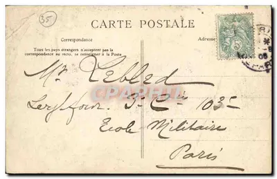 Saint-Servan — Vue générale prise de la Cité — G.F. — n° 2529 — Verso