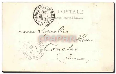 Montpellier — Scuola di Medicina e Cattedrale — B. F. Chalon-Saône — Verso