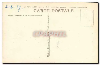 Montpellier — Estatua de Luis XIV — Fot. A. Bardou — Reverso