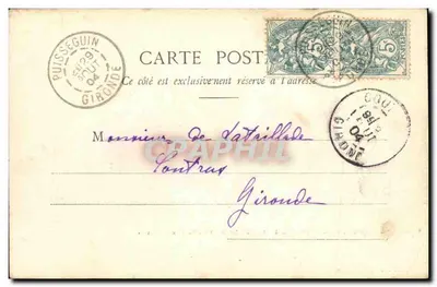 St-Émilion, blisko Libourne — Wielkie winnice w dolinie Pavie — G. Gaillet, nr 3033 — Rewers