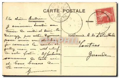 Libourne — stare klostry Katedry Kolegiackiej (XIII wiek, zabytek) — HENRY GAILLIER, ulica Fonneuve — Rewers