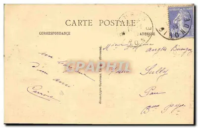 Environs de LANGON (Gironde) — Castelo do Rivet — Verso