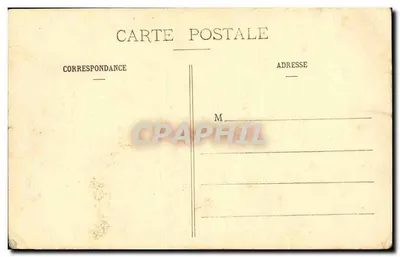 Bilhete postal antigo Vista dos bordos do rio Dronne e seus sombreamentos — Verso