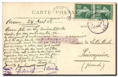 Branne perto de Libourne — As margens da Dordogne ao grande ponte suspensa — Héry Guillien, T. Fondeuve, 44 — Verso