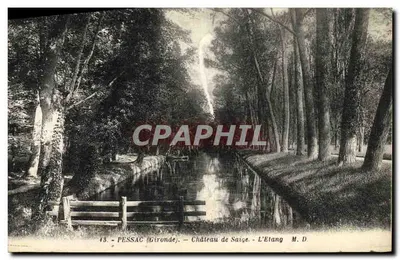 Pessac (Gironde) — Castelo de Saige - O Lago — M.D. — n°43