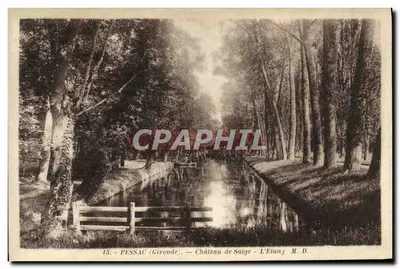 Pessac (Gironde) — Castelo de Saige - O Lago — M.D. n°45