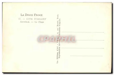 Arcachon — Plaża — Les Éditions d'Art à Yvon, Paryż — Rewers