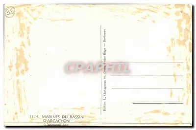 Mariny z basenu Arcachon — Wyruszanie — Wydawnictwo L. Chatagneau 96, Coura-Victor Hugo — Bordeaux — Rewers