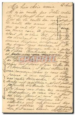 Pałac Bourbon — widok fasady z kolumnadami i statuami — wydawca G. A. N° 1377 — Rewers