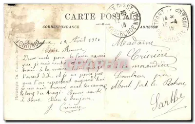 Bordeaux — Place de la Comédie en Rue Sainte-Catherine — C.B. — n°106 — Achterkant